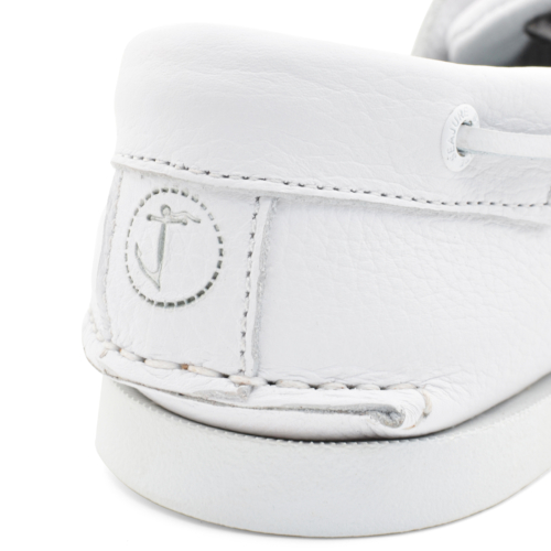 Men’s Boat Shoes Seajure Knude White Leather