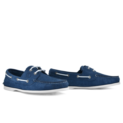 Men’s Boat Shoes Seajure Trebaluger Blue Nubuck Leather