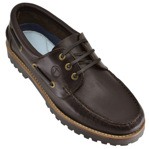 Men’s Boat Shoes Seajure Reynisfjara Dark Brown Leather