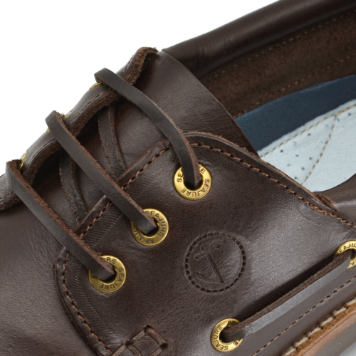 Men’s Boat Shoes Seajure Reynisfjara Dark Brown Leather