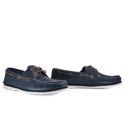 Men’s Boat Shoes Seajure Zlatni Navy Blue Leather