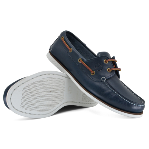Men’s Boat Shoes Seajure Zlatni Navy Blue Leather
