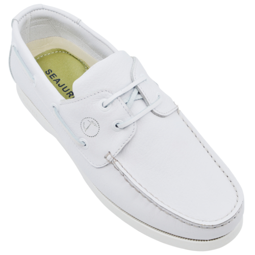 Women’s Boat Shoes Seajure Shoal Leather White