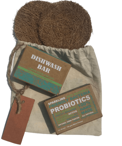Handmade All Natural Probiotic Dishwash Soap