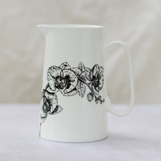 FBCJ2P 6 THUMB 2 pint jug with orchid design