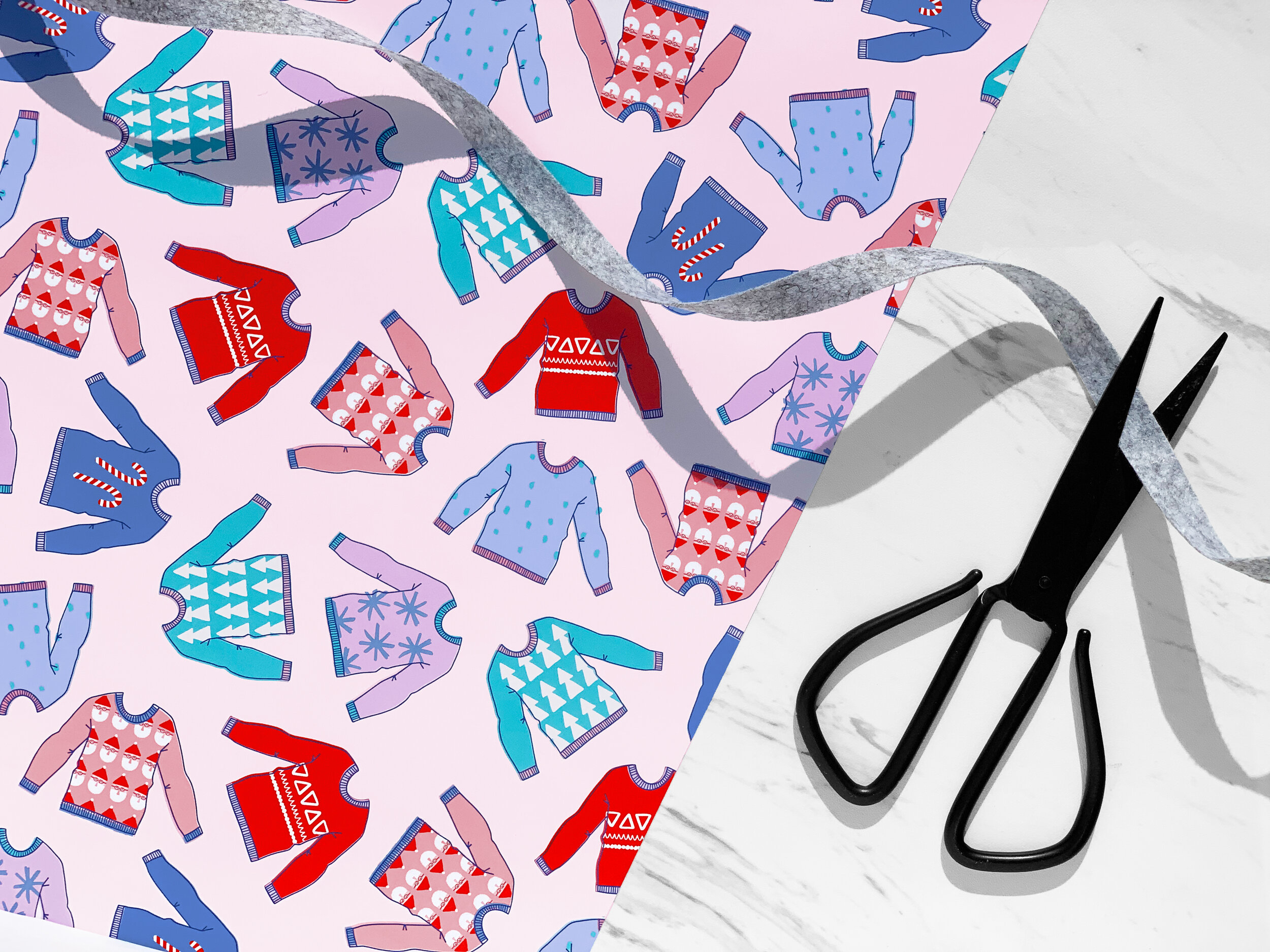 Ugly Sweaters Gift Wrap Sheet