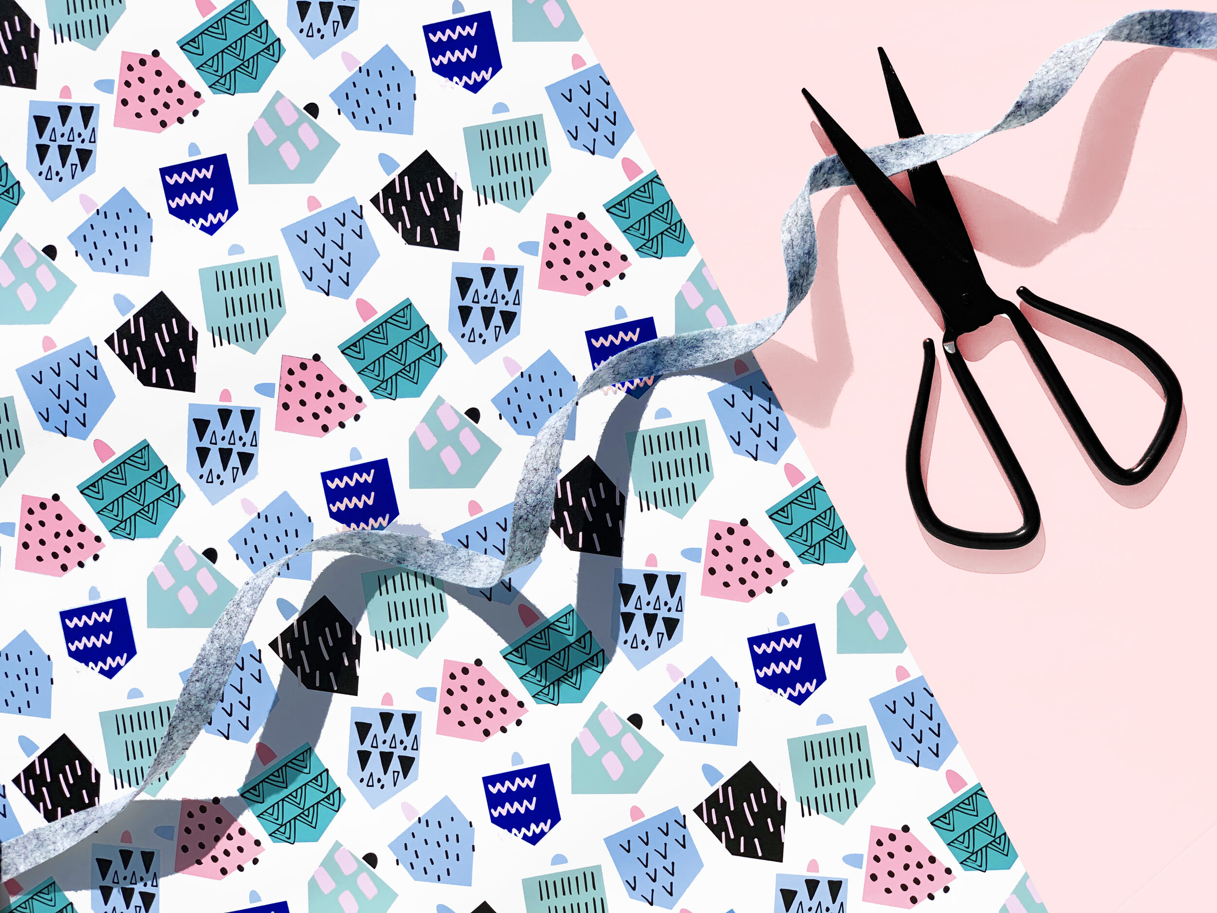 Dreidel Wrapping Paper Sheet