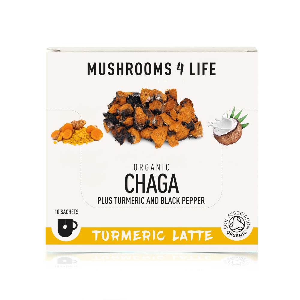 Organic Chaga Turmeric Latte Sachets 10 sachets CREOATE
