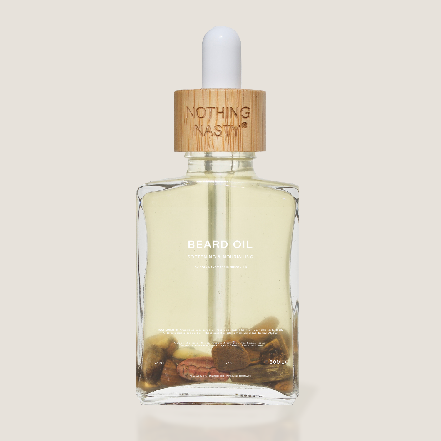 NOTHING NASTY - BEARD OIL BOTTLE