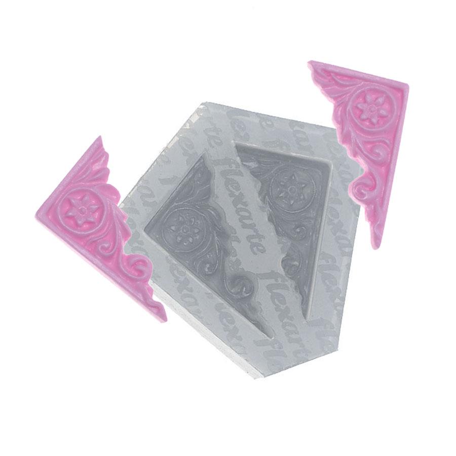 Corners Arabesque 2-Cavity (S) Silicone Mold