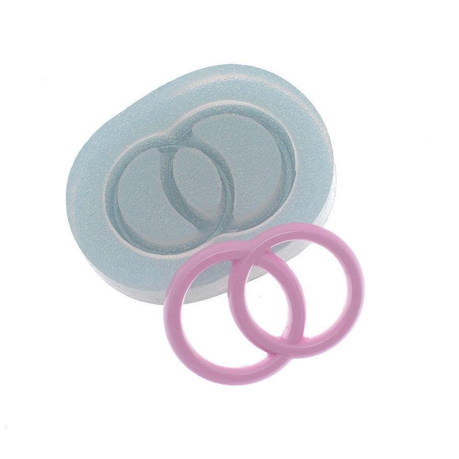 Wedding Rings Intertwined Silicone Mold
