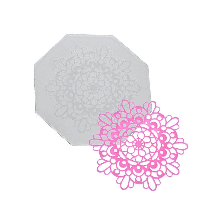 Octagonal Lace Silicone Mold