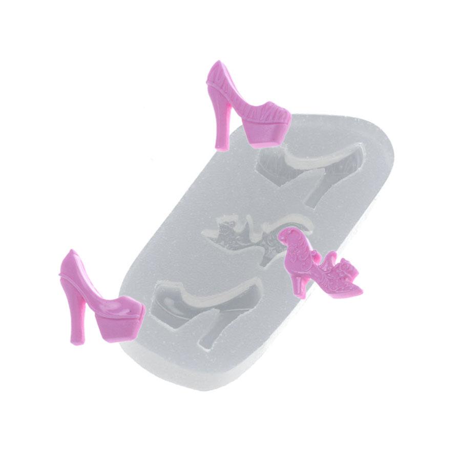 High Heel Shoe Stilleto 3 pcs Silicone Mold