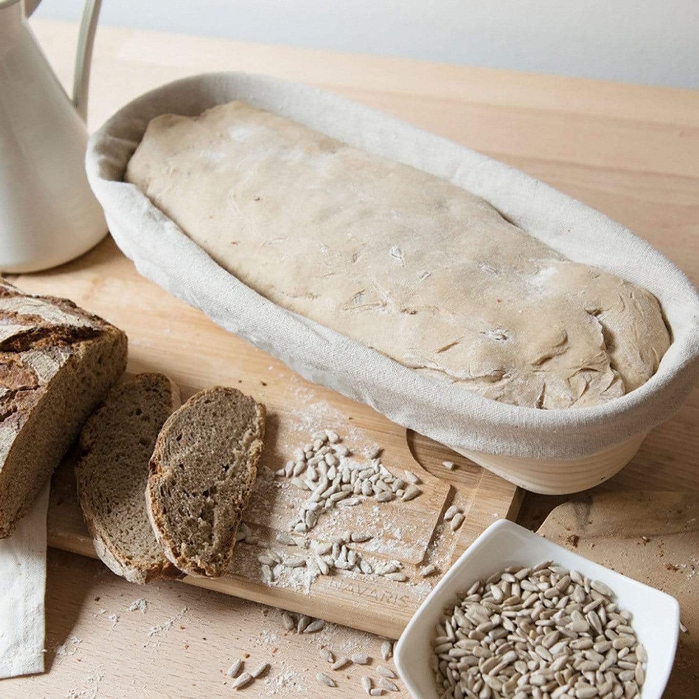 14inch Oval Bread Proofing Baskets With Dough Scraper