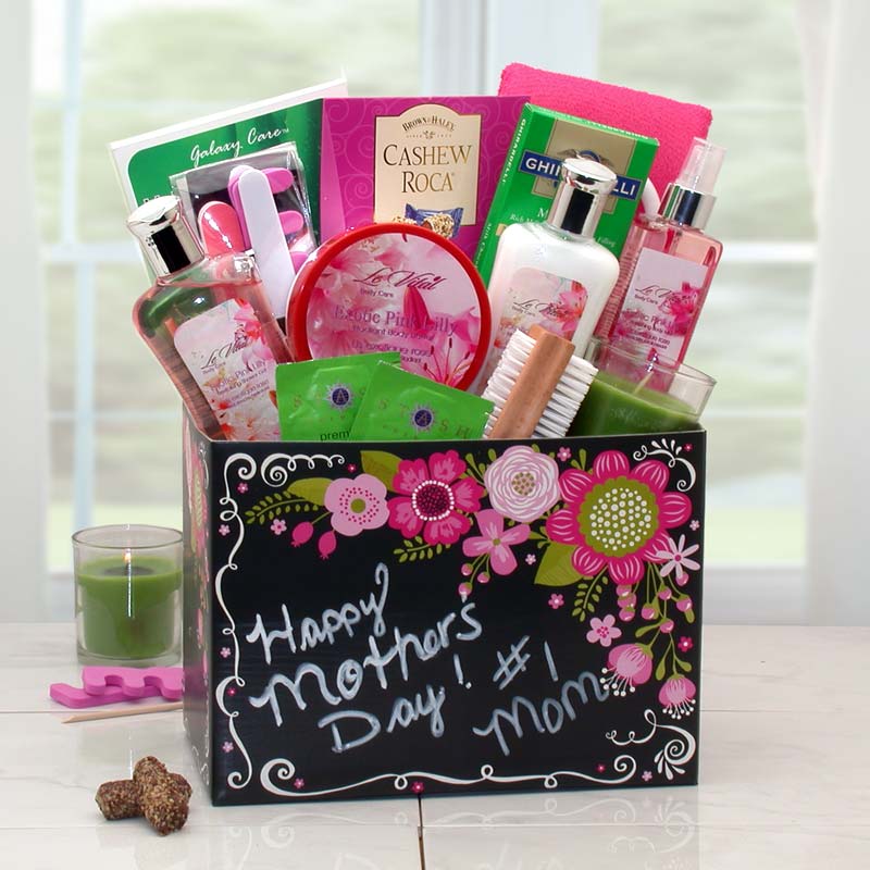 Happy Mothers Day Spa Gift Box w/ Exotic Floral Fragrance 1 Happy Mothers Day Spa Gift Box w/ Exotic Floral Fragrance