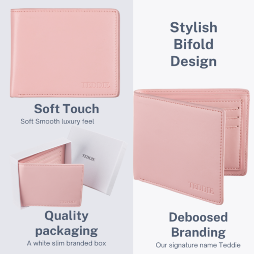 Teddie London Pink Vegan wallet