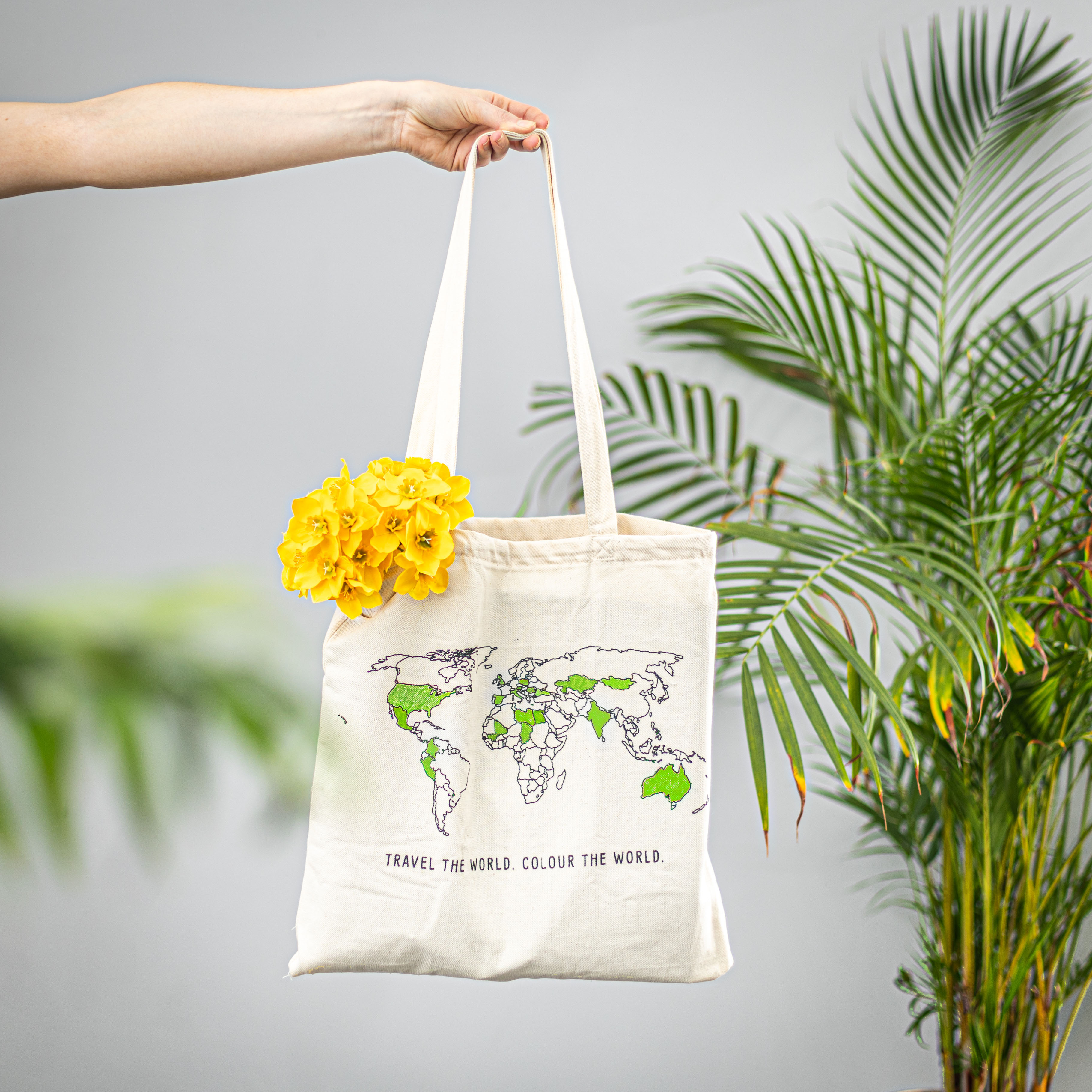 Trouvaille Global_World Tote Bag lifestyle 3
