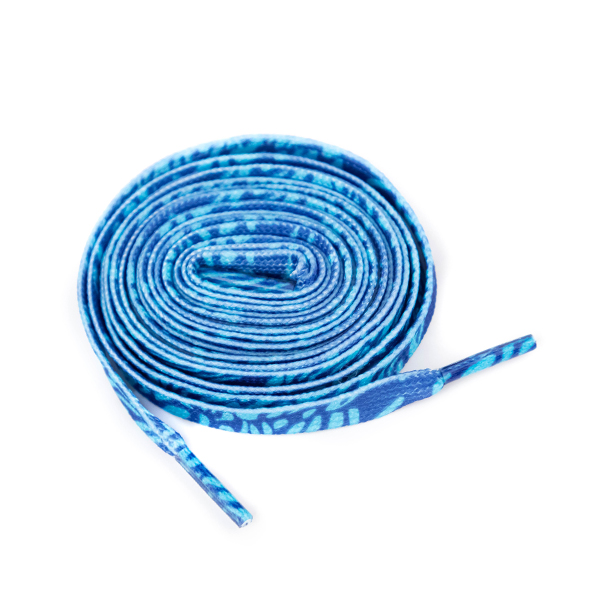 Platte blauwe veters | meerkleurig | 100cm | Shop Wholesale Suppliers at  CREOATE
