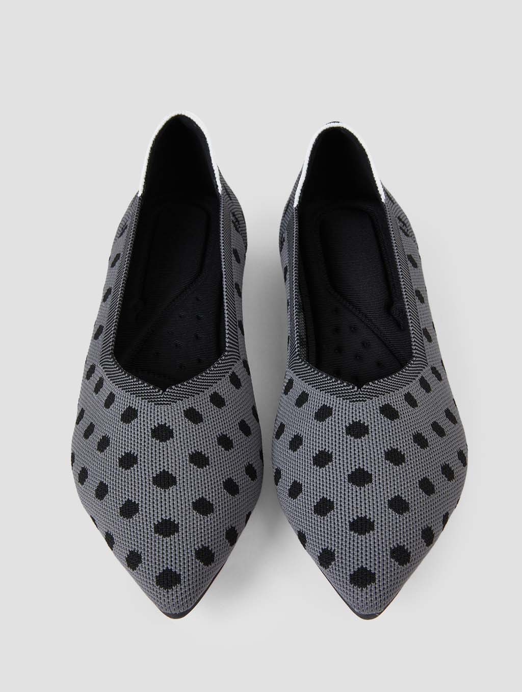 Polka-Dot-Flat-Shoes-grey-black