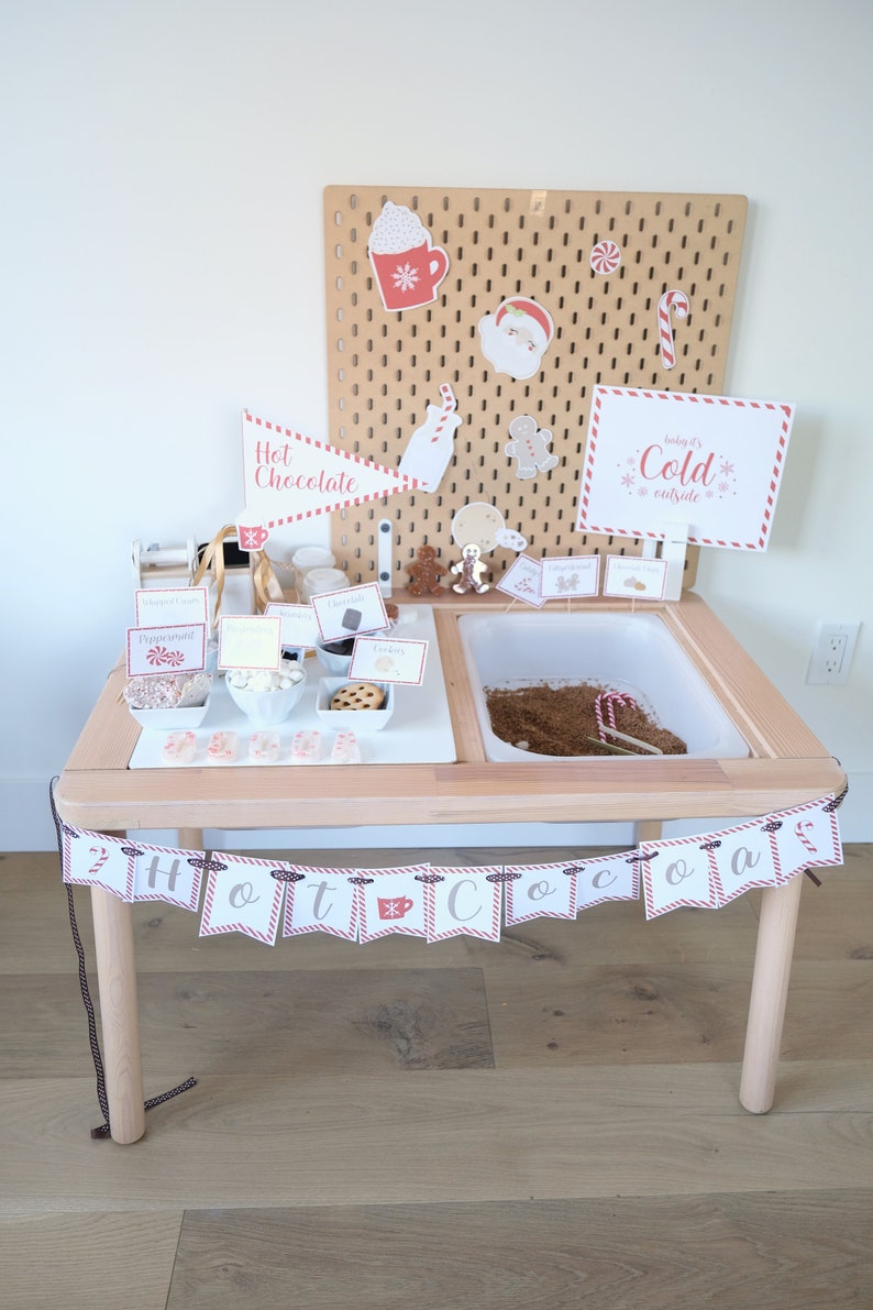 Hot Cocoa Dramatic Play Printables, Printable Play, Printable Activities, Winter Activity Printables, Preschool Activities, Pretend Play