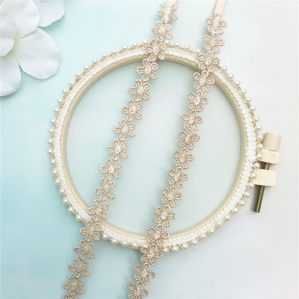 Gold Small Flower Bra Strap