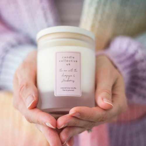 Vegan hand poured soy wax candle made in the UK