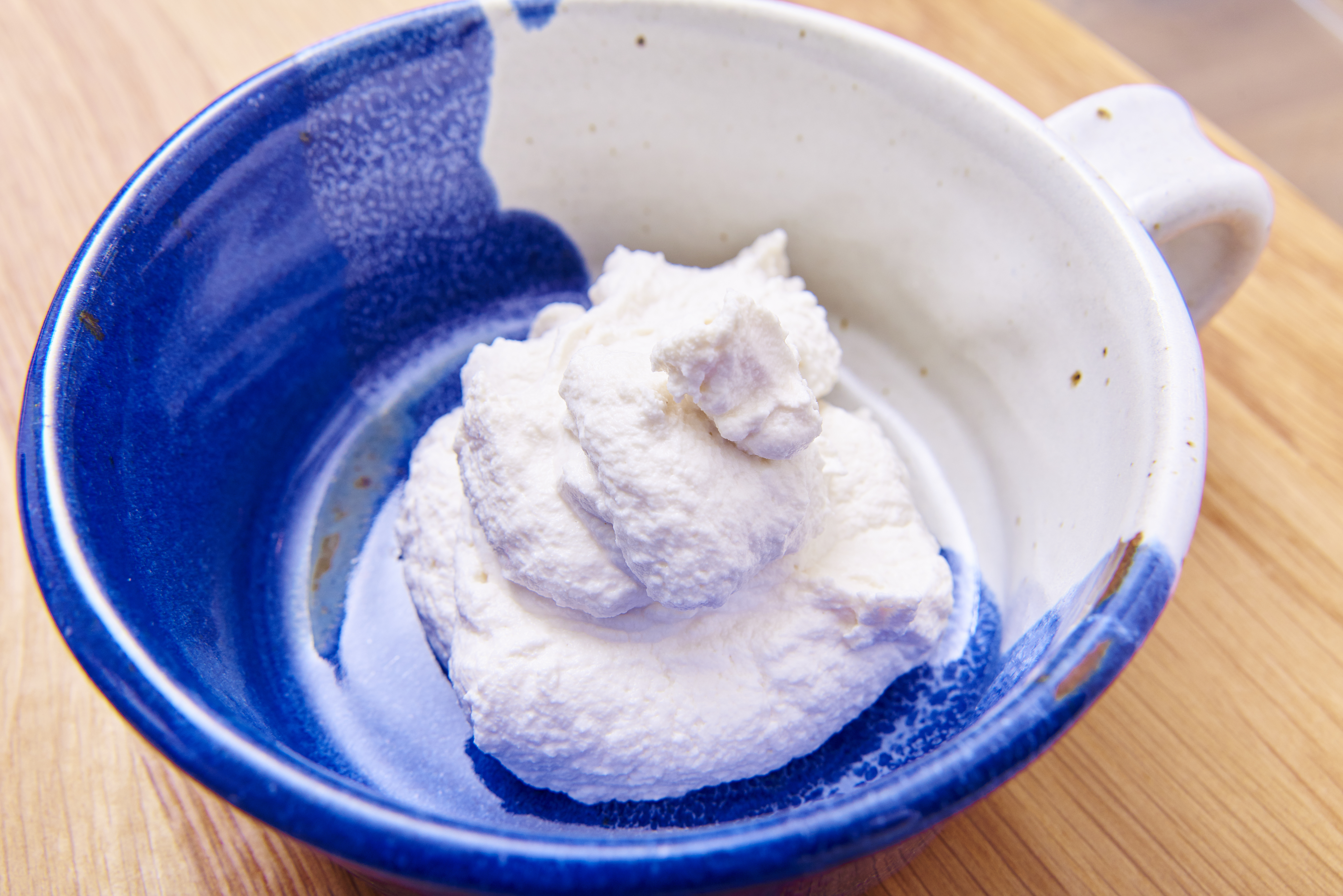 Vegan ricotta in bowl