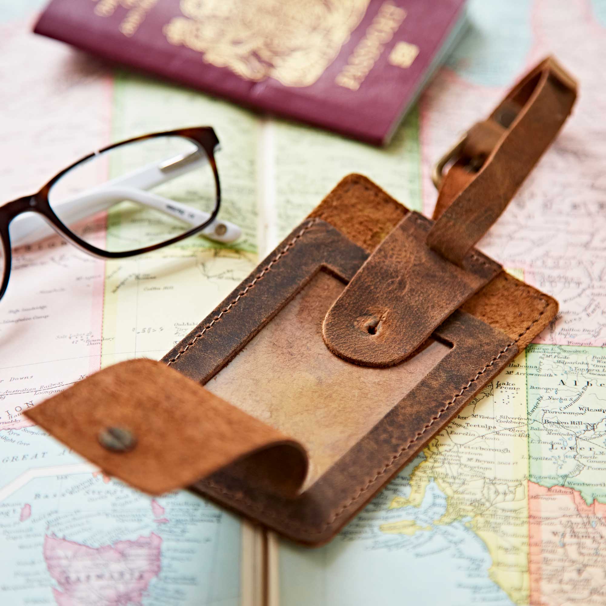 back-of-Brown-Buffalo-Leather-Luggage-Tag