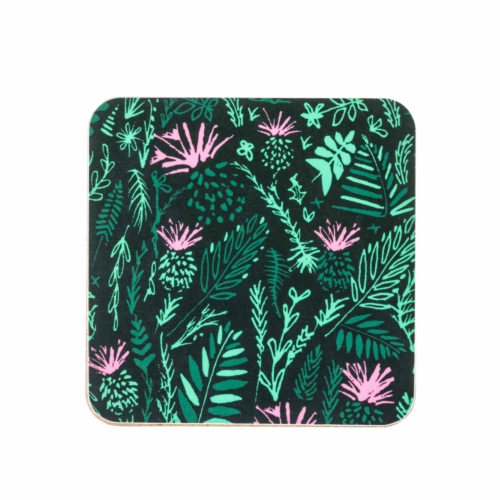 Cherith Harrison Melamine Thistles Coaster