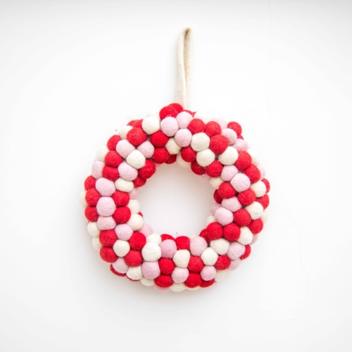 felt christmas wreath