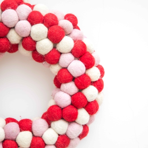 felt christmas wreath
