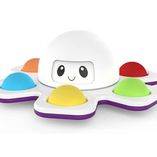 Fidget Spinner Face Changing Octopus - Green