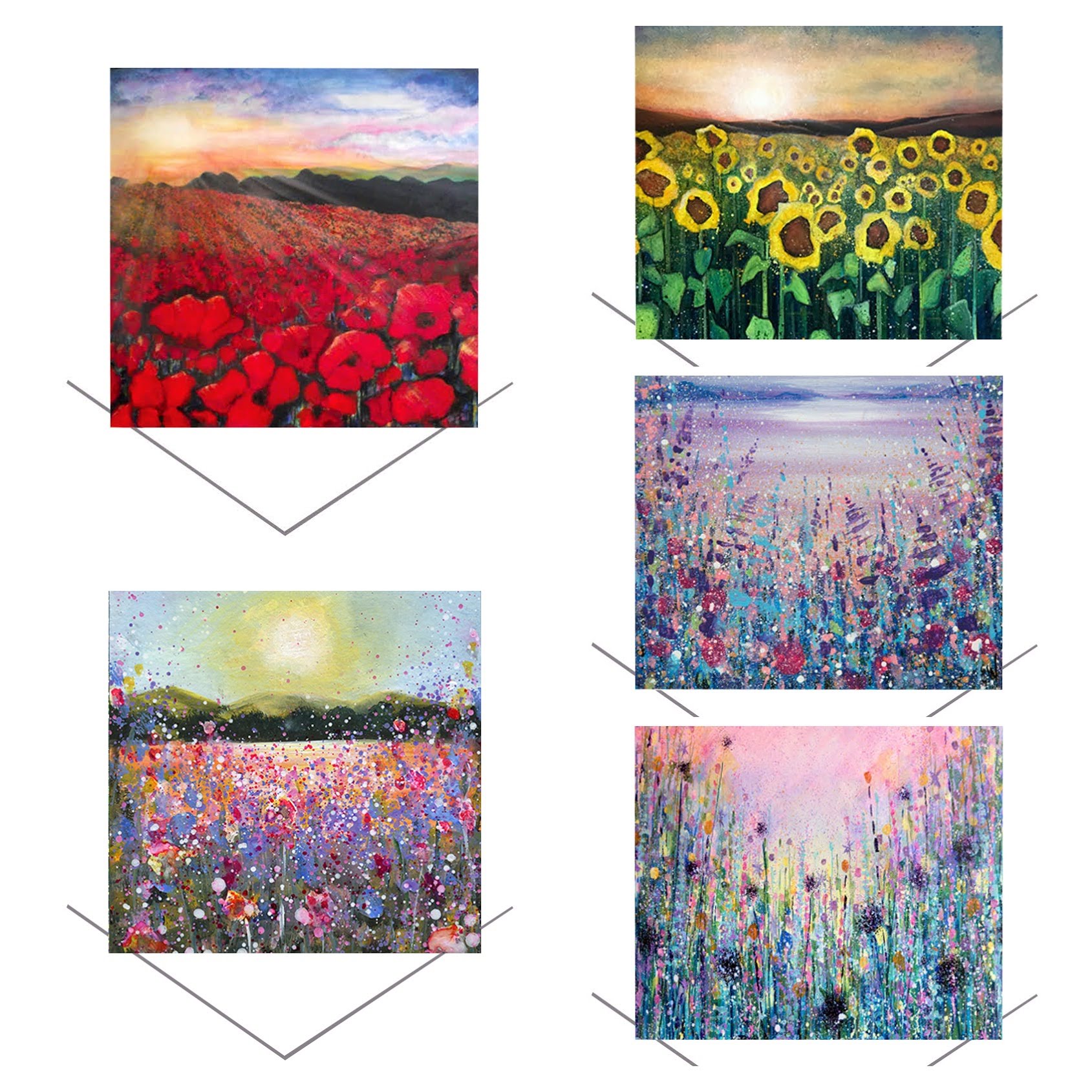 Morning Glory Greetings card-COLLAGE