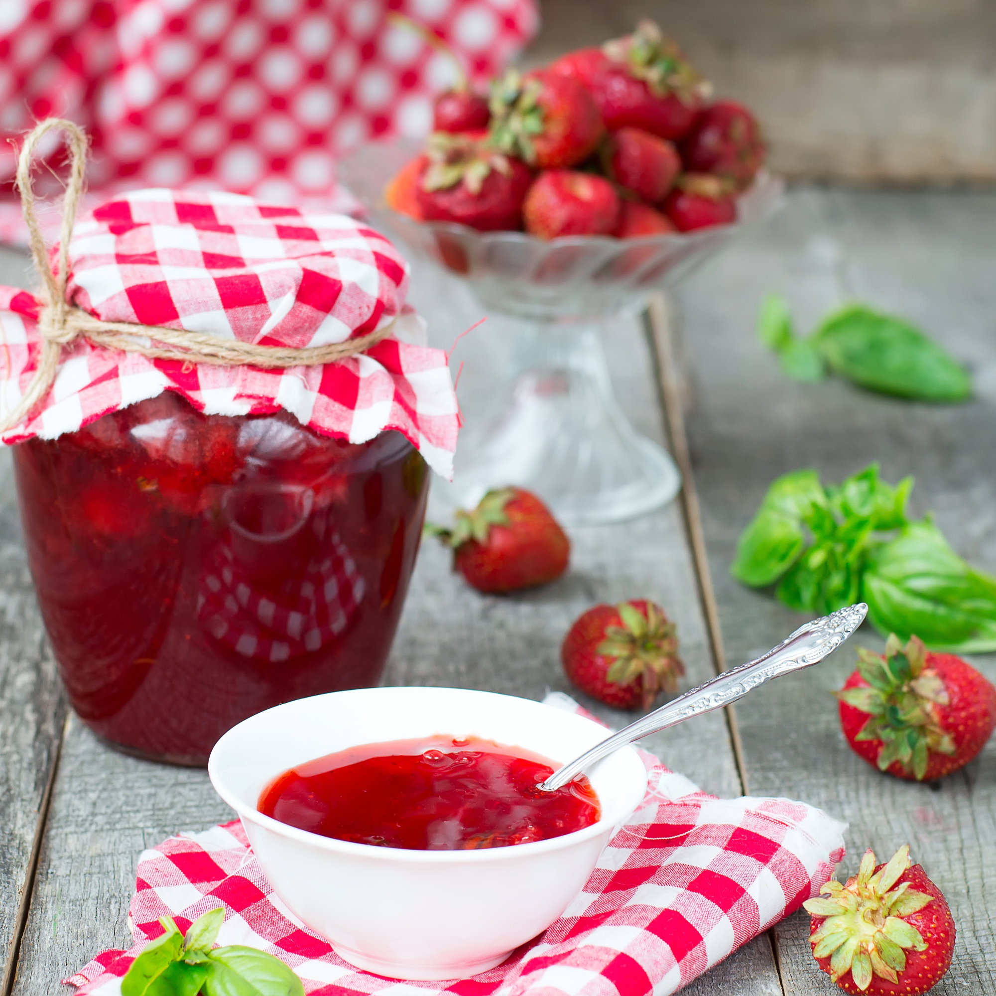 strawb and basil Strawberry and Basil Jam