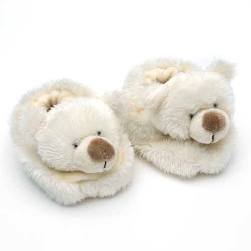 Bear Baby Slippers - 0-6 months