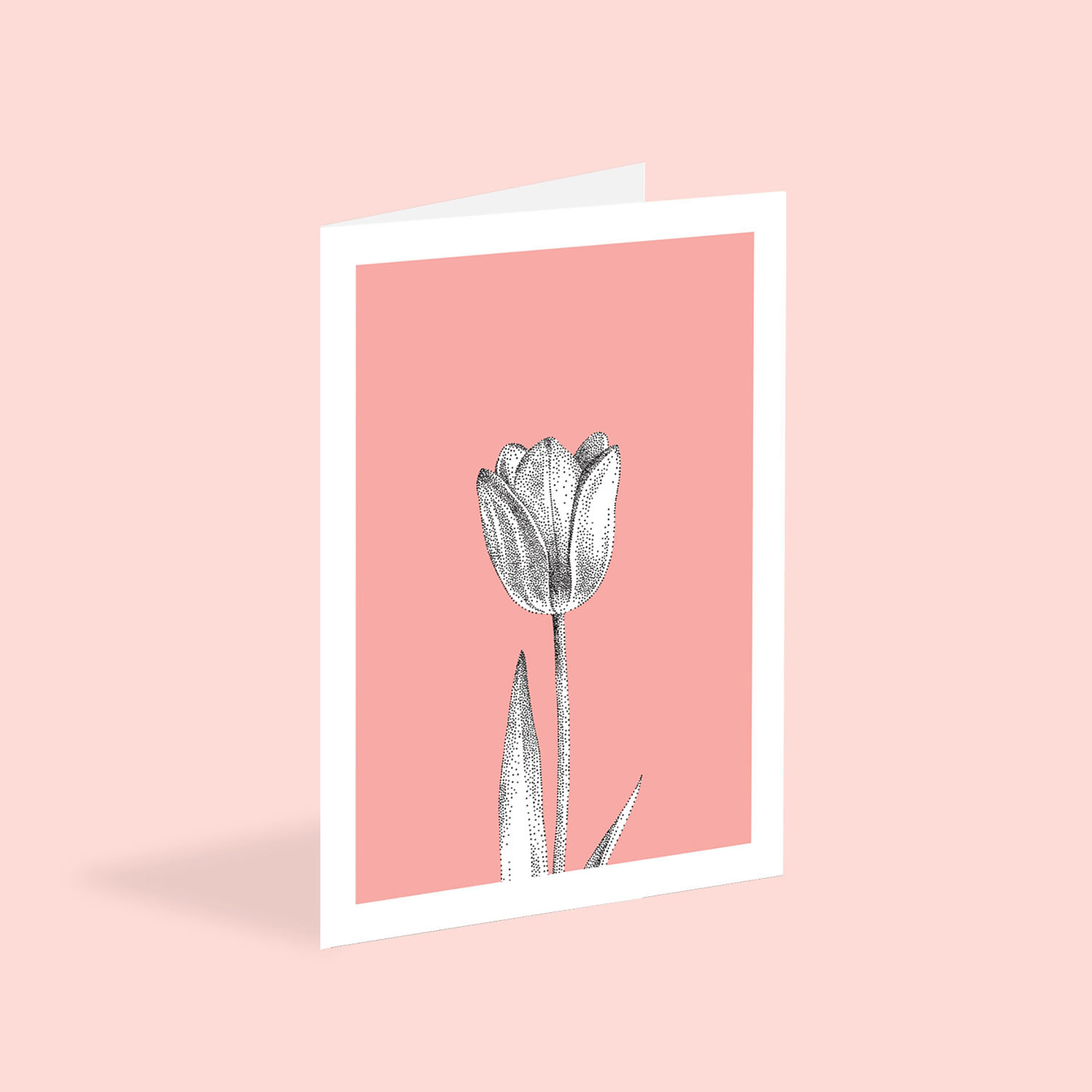 Tulip st tulip card - eco-friendly flower greetings card by bamber prints