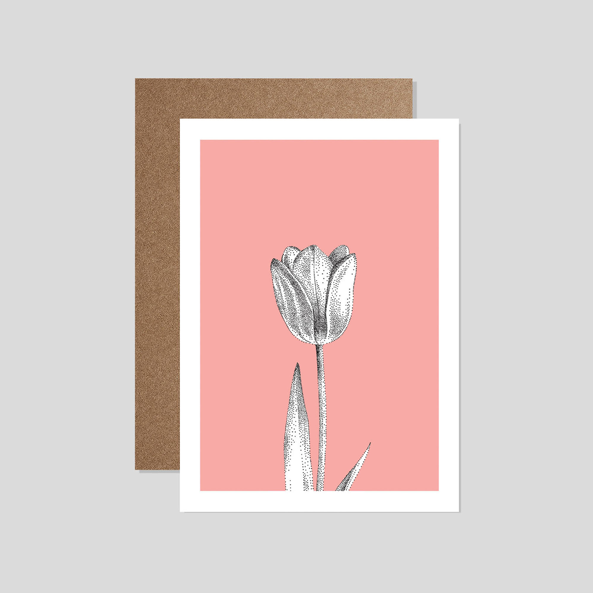 Tulip tulip card - eco-friendly flower greetings card by bamber prints
