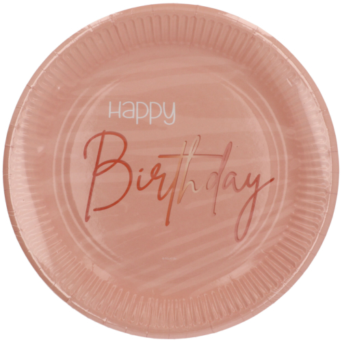 Disposable Plates Elegant Lush Blush 23cm - 8 pieces