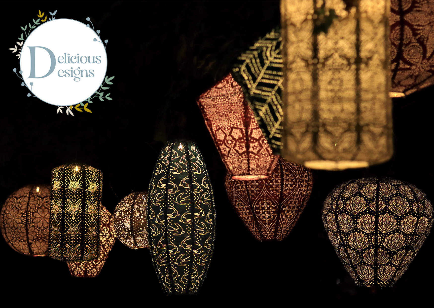 solar lantern postcard