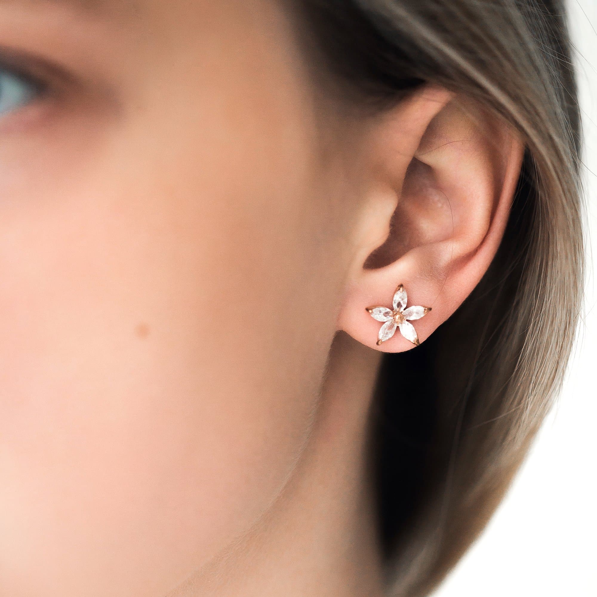 Austrian Crystals Flowers Earrings 2 Austrian Crystals Flowers Earrings