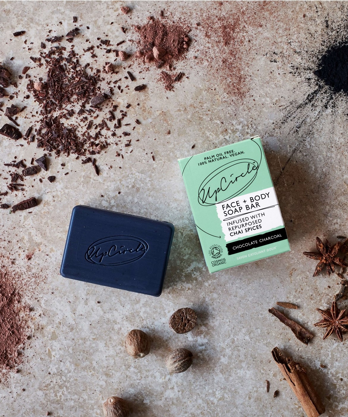 Flatlay_ChocolateCharcoalSoapBar_LR
