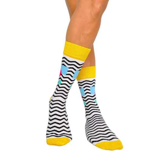 Zigzag-Zig-Zag-Novelty-Funny-Funky-Silly-Crazy-Socks-for-Men-Women-Unisex-Gift-New