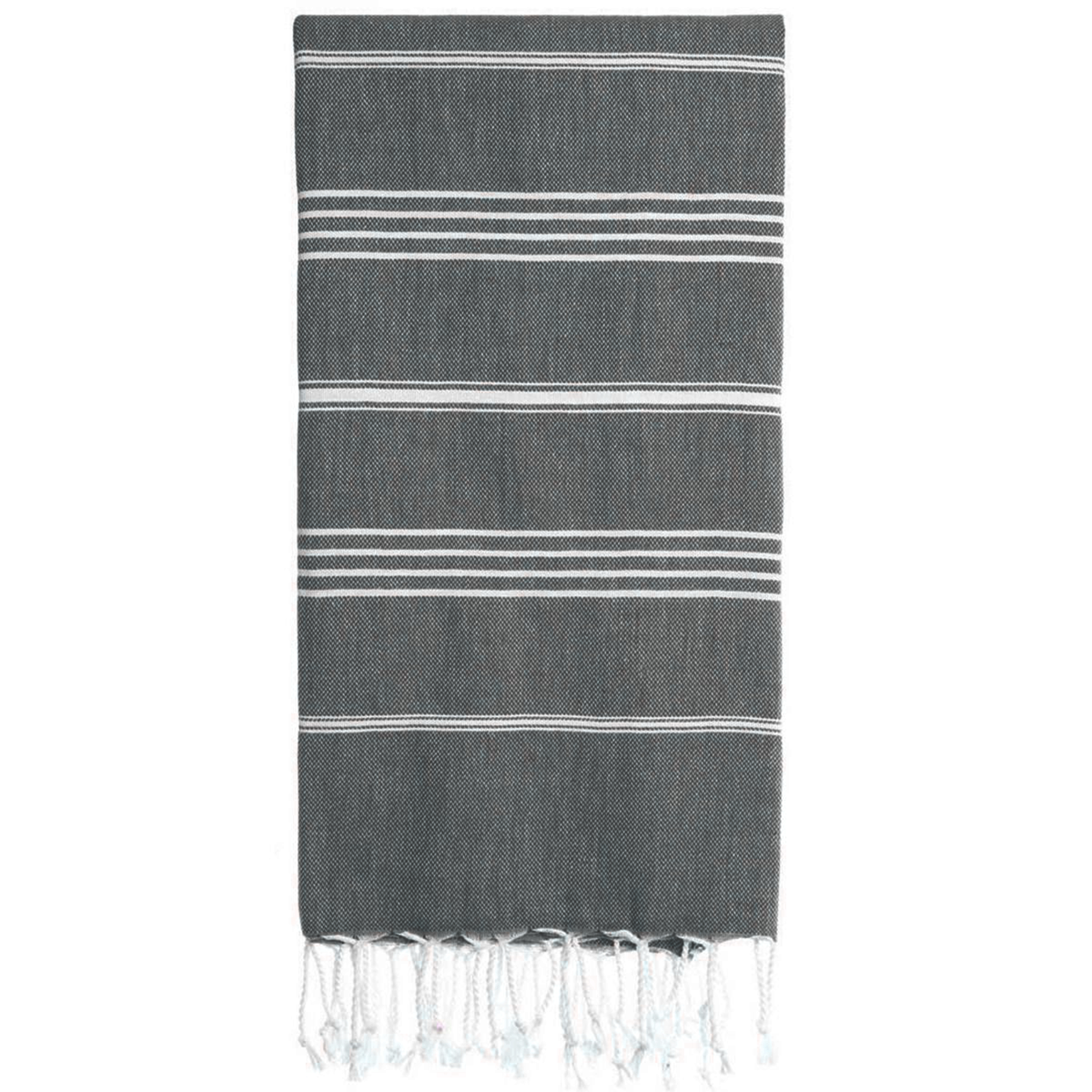 LIN-PS1-FUM_0 Lina Turkish Cotton Peshtemal Beach Towel