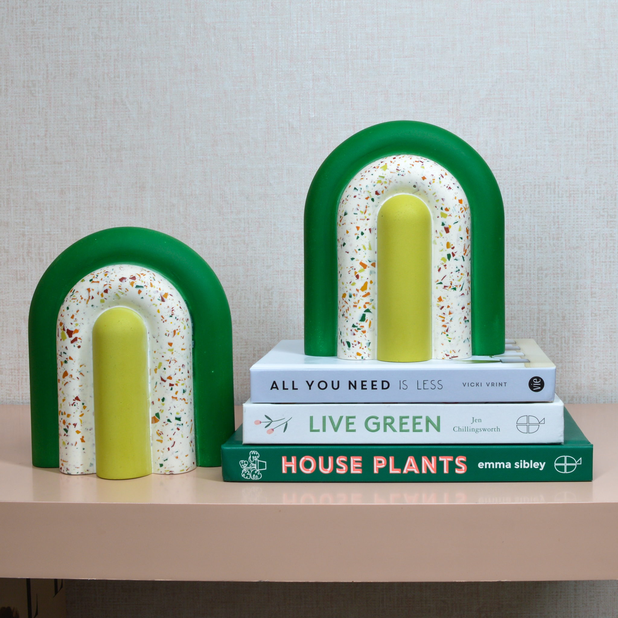 DSC_1099 pair of handmade bookends terrazzo