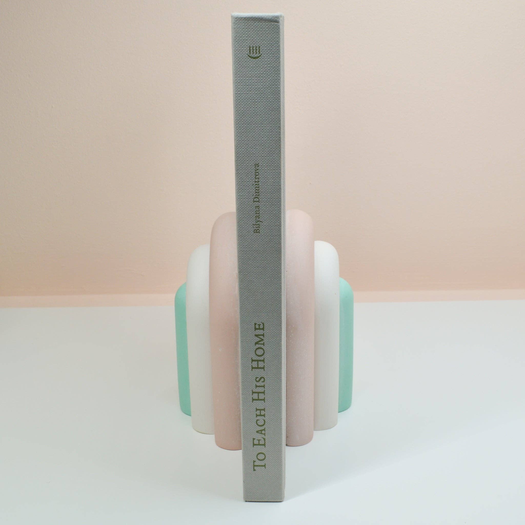 Arch Bookend Pair - Marshmallow 3 Arch Bookend Pair - Marshmallow
