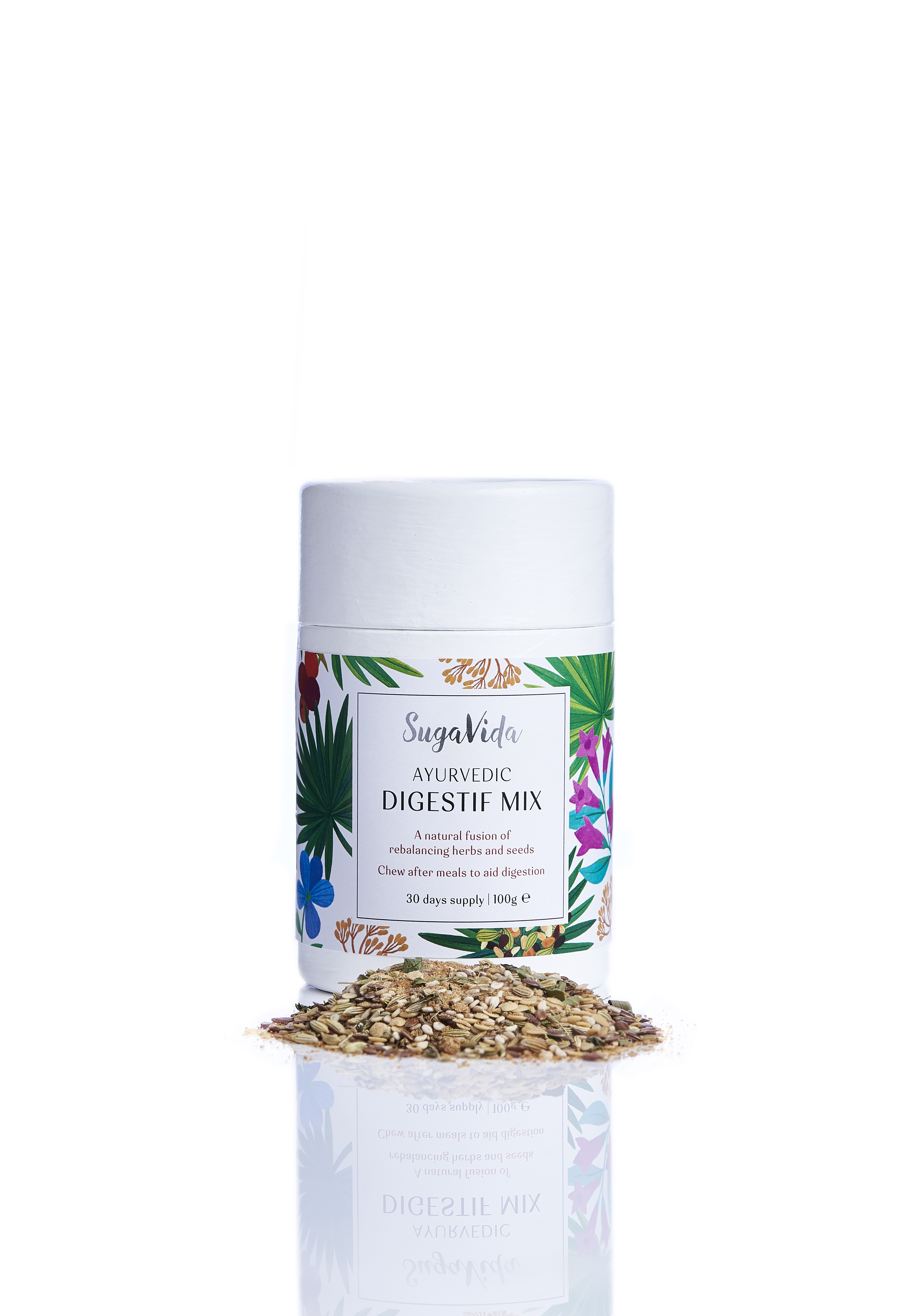 Digestif Mix - Package with ingredient pile (1)