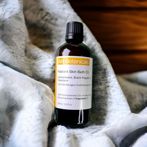 Radiant Skin - Bath and Massage Oil - Sandalwood, Black Pepper and Mandarin