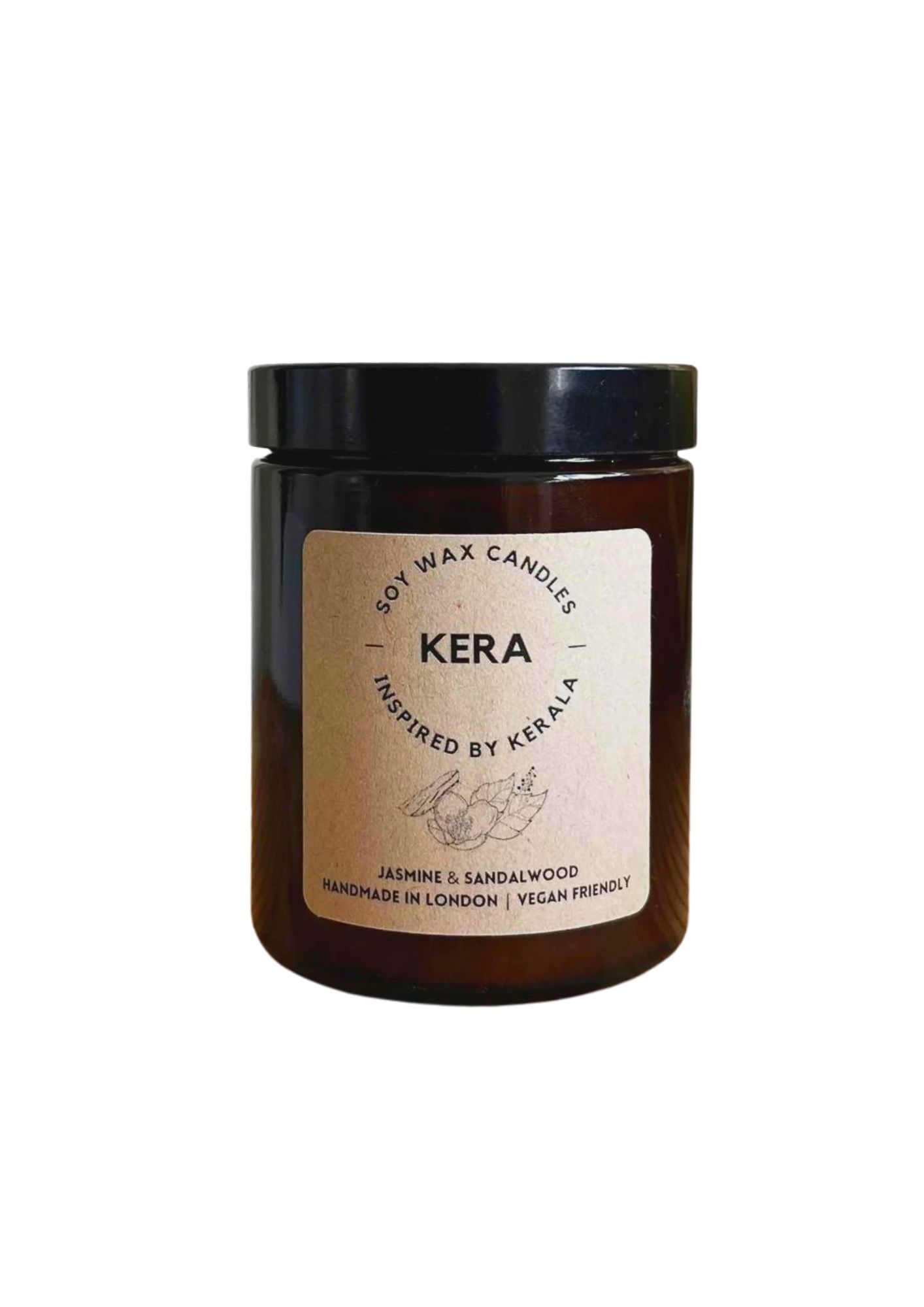 Jasmine & Sandalwood Jasmine soy wax candle