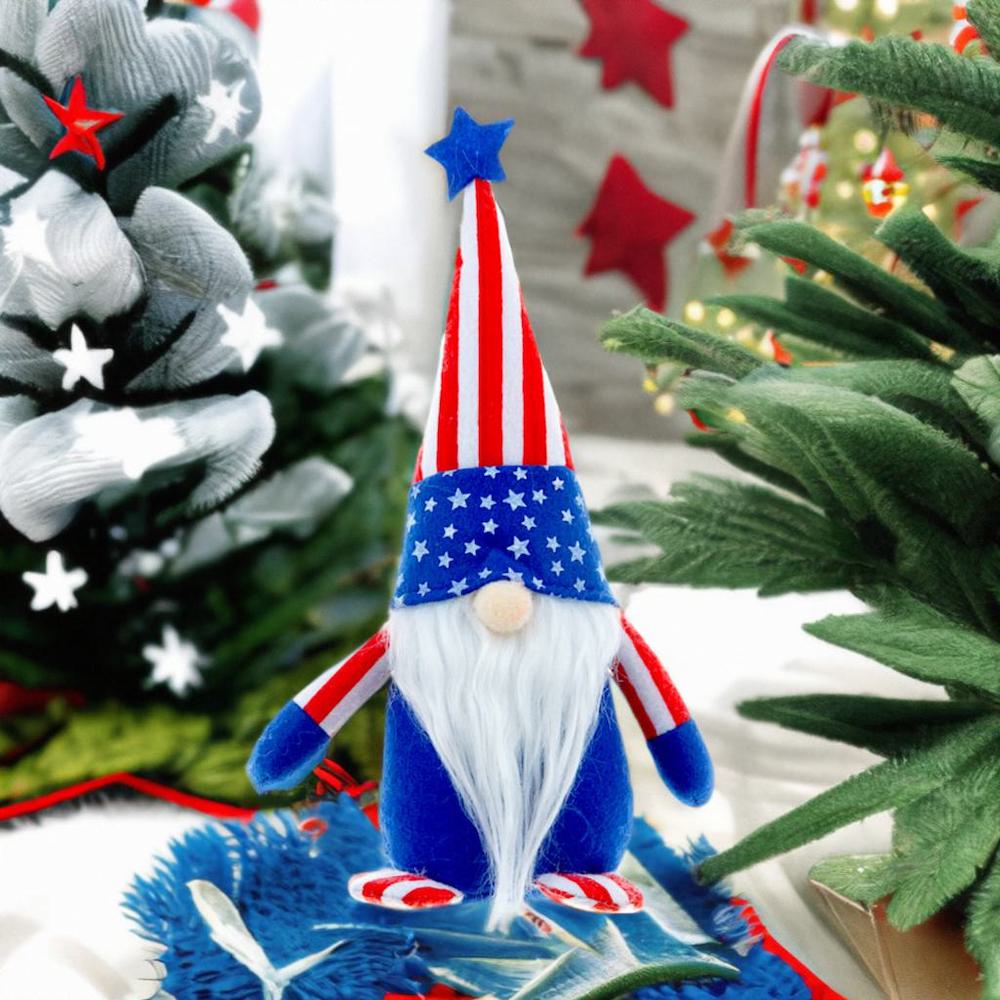 forproductAmericanFlagColoredPlushGnome_PatrioticHomeDecor4