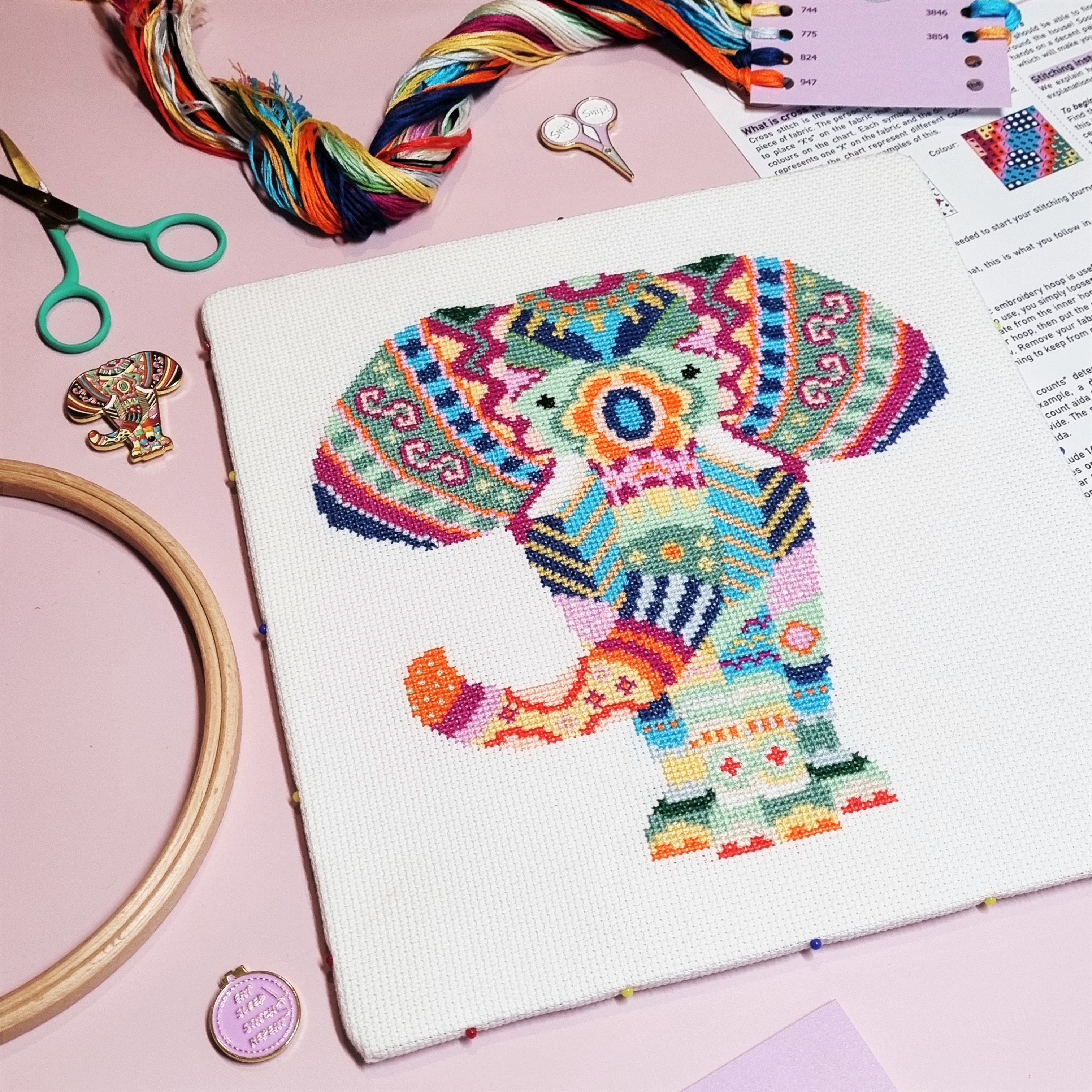 Mandala Elephant Flatlay 2